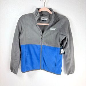 Magellan Outdoors Full Zip Arctic Fleece Jacket Boys Youth Medium Blue Gray NWT